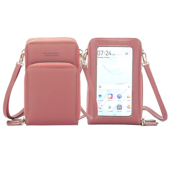 Crossbody Phone Purse Touch Screen Bag 3 Tiers - Multiple Colors - Picture 8 of 16